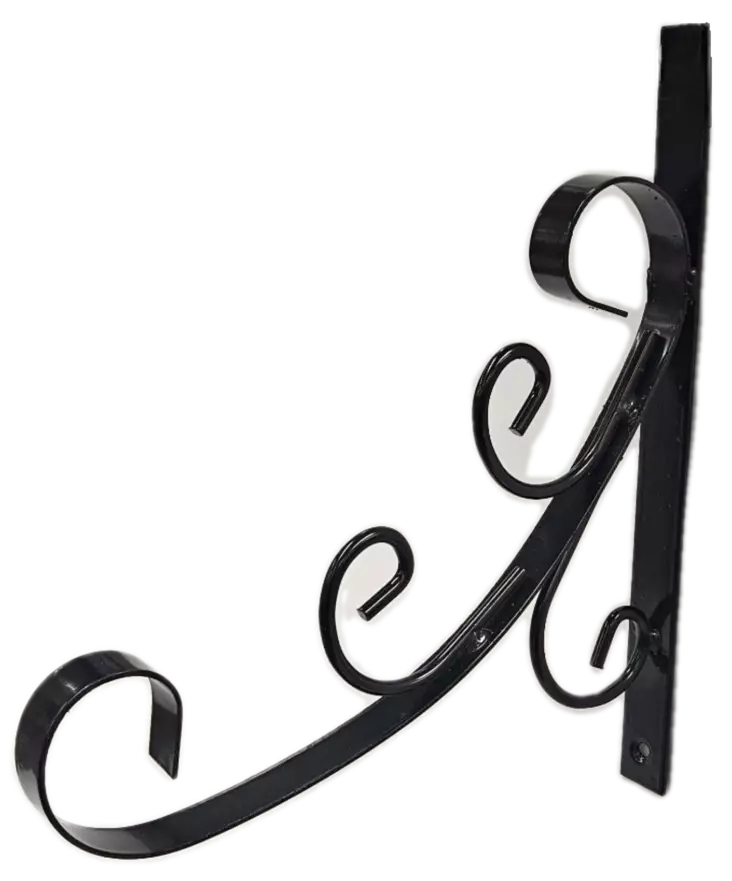 LYHTY/AMPPELIKOUKKU SEINÄLLE MUSTA - Amppelikannattimet ja koukut - 6438159688017 - 1