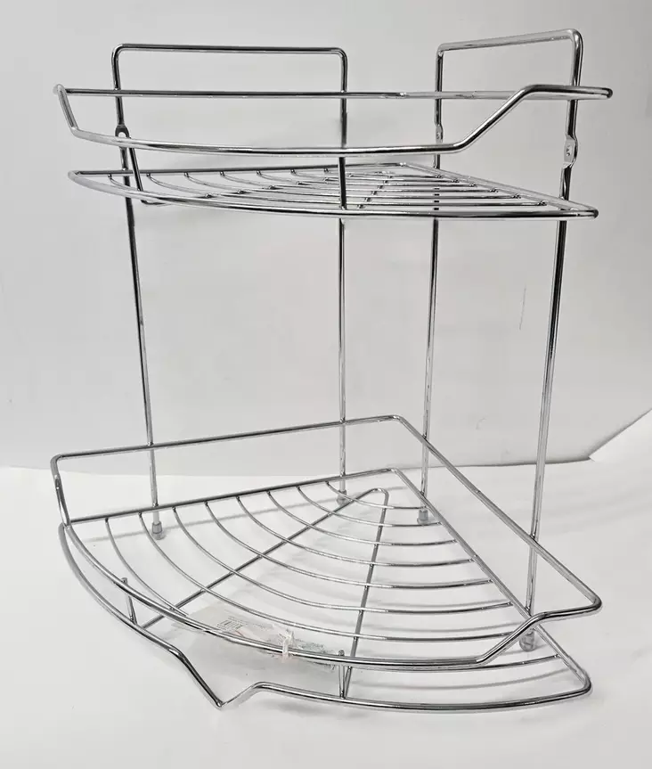 METALLINEN KULMAHYLLY 2-TASOA - Säilytyshyllyt - 6438159366847 - 1