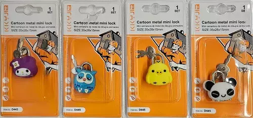 MINILUKKO 33X28X15 mm - Riippulukot - 6438159387347 - 1