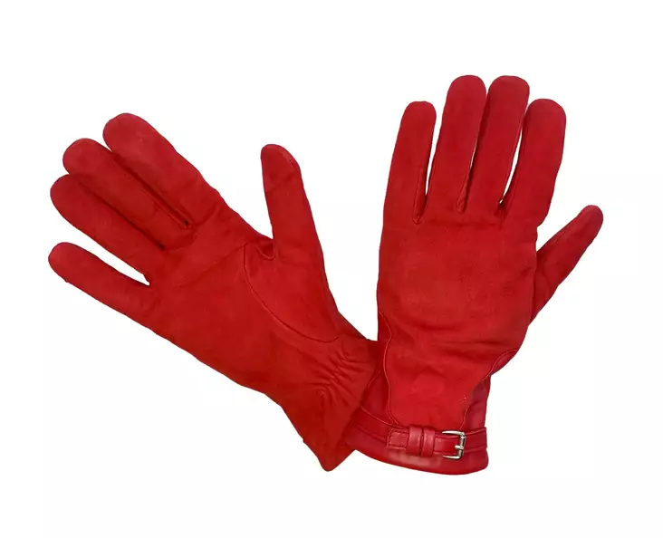 MOKKASORMIKAS PUNAINEN 7,5 - Naisten käsineet - 6417124050967 - 1