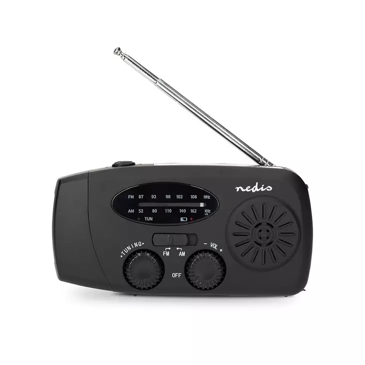 Nedis Hätäradio valolla ja varavirralla - Radiot - 5412810471447 - 1