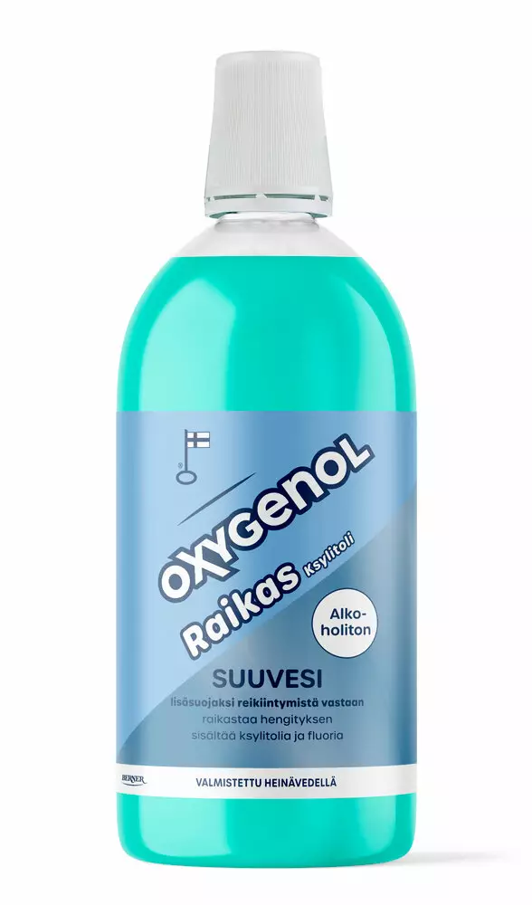 OXYGENOL RAIKAS SUUVESI 500 ML - Suunhoito, hammastahnat ja -harjat - 6414505187977 - 1
