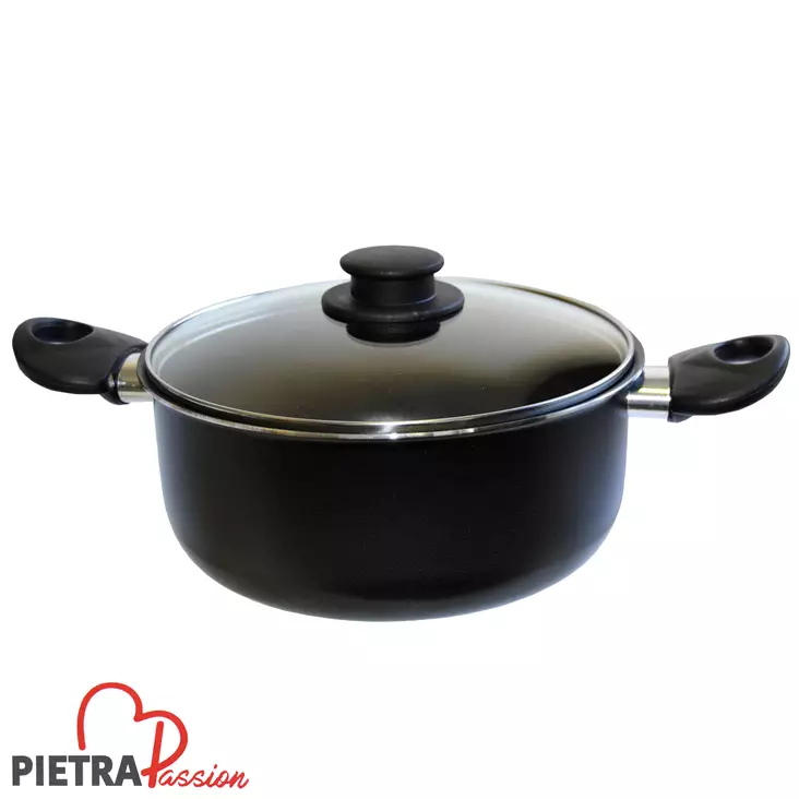 PIETRA KATTILA 22 cm 3,6 L LASIKANSI - Paistinpannut - 6438096109347 - 1