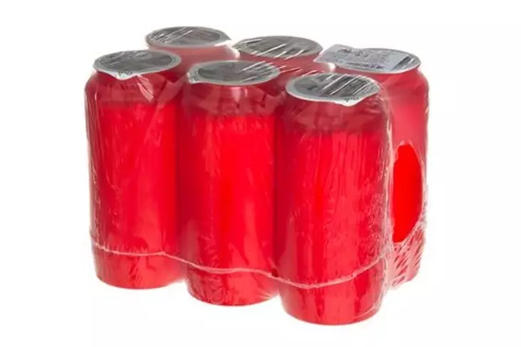 Polar Öljykynttilä punainen 6 kpl 86 h - Hautakynttilät ja lyhtykynttilät - 6410416420097 - 1