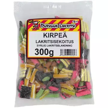 PORVOON KIRPEÄ LAKRITSISEKOITUS 300G - Makeispussit, -patukat ja tikkarit - 6438448005327 - 1