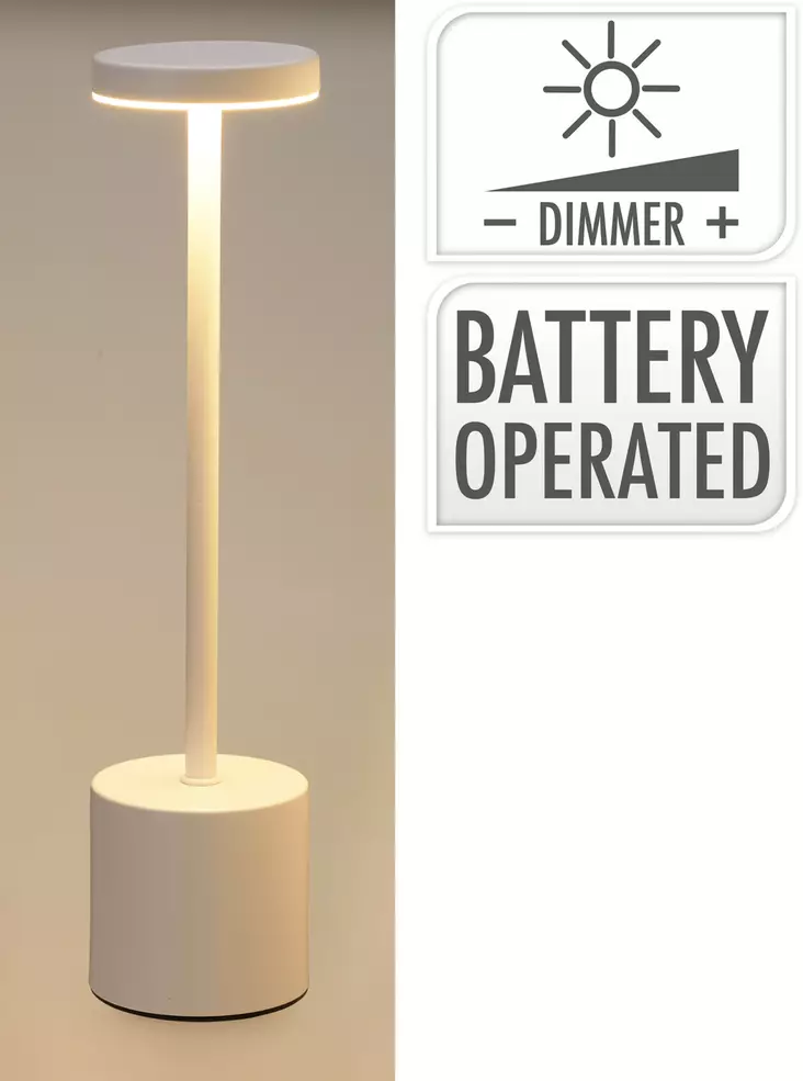 Pöytävalaisin valkoinen 8 x 34 cm - Pöytävalaisimet - 8721037583497 - 1