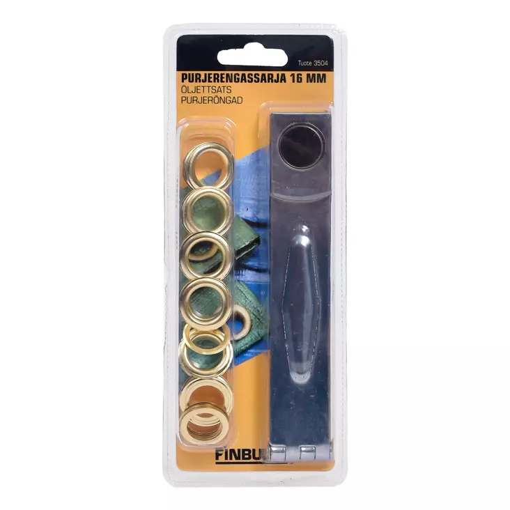Purjerenkaat 16 mm 24 kpl - Purjerenkaat ja kiinnitystarvikkeet - 6438152035047 - 3