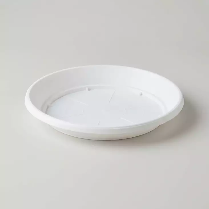RUUKUN ALUNEN VALKOINEN 20 cm - Kukkaruukun aluset - 3838851365347 - 1