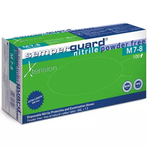SEMPERGUARD NITRIILIKÄSINE M-KOKO 100KPL - Suojavaatteet, -käsineet ja -tarvikkeet - 9001570531407 - 1