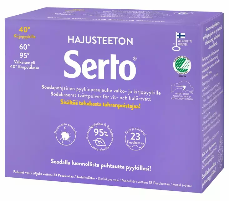 SERTO HAJUUSTEETON PYYKINPESUJAUHE 890G - Pyykinpesuaineet  - 6417964578997 - 1