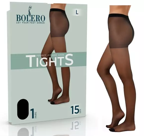 SUKKAHOUSUT 15 den koot M-XXL MUSTA - Sukkahousut - 0000000007137 - 1