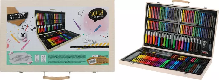 Taiteilijan salkku 180-osainen - Taiteilijatarvikkeet - 8720573114837 - 1