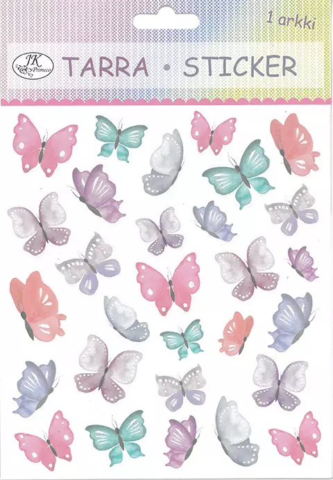 Tarra-arkki Värikkäät perhoset - Tee-se-itse DIY - 6417715025787 - 1
