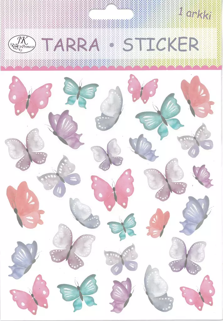 Tarra-arkki Värikkäät perhoset - Tee-se-itse DIY - 6417715025787 - 2