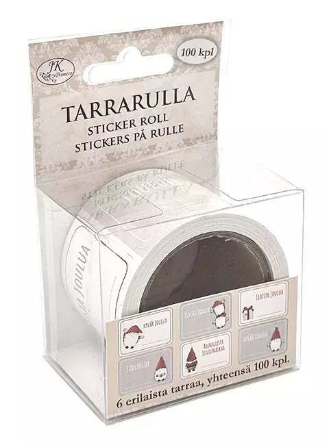 Tarrarulla Joulutekstit tonttu 100kpl - Joulukorttiaskartelu - 6417715023707 - 1