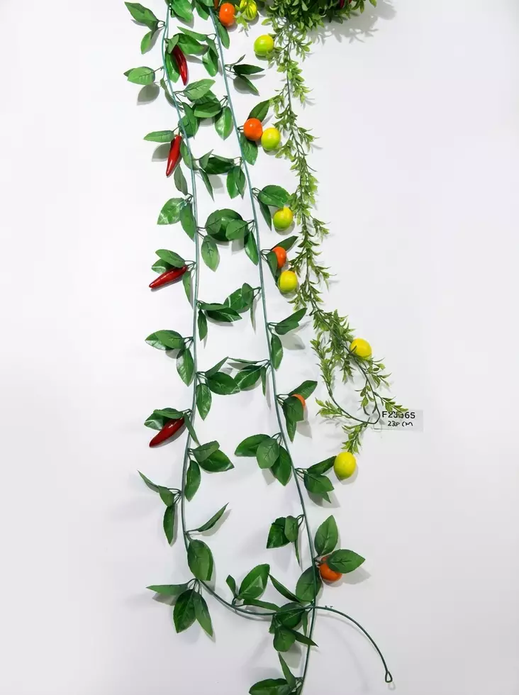 TEKOKUKKAKÖYNNÖS Hedelmät 220 cm - Tekokukat ja -kasvit - 6438159384827 - 1