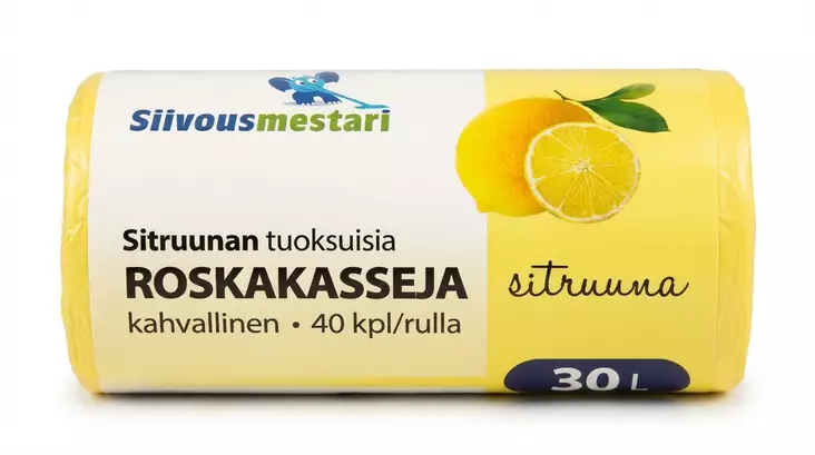 TUOKSUROSKAPUSSI SITRUUNA 30L 40 pss/rll - Jätteiden lajittelu - 6438159922227 - 1
