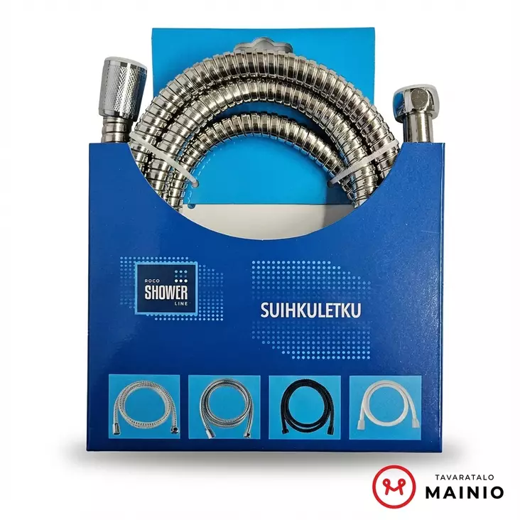 Venyvä suihkuletku2,0 - 2,5m Kromattu - Suihkuletkut - 6438506004217 - 1