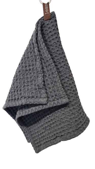 Vohveli vieraspyyhe 30x50cm - Käsi- ja kylpypyyhkeet - 6438159841467 - 1