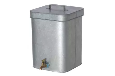 4Living Pesusäiliö kantikas vanha sinkki - Kastelukannut ja muut kastelutarvikkeet - 6410416048178 - 1