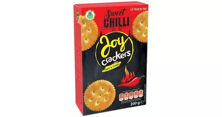 JOY CRACKERS SWEET CHILI SUOLAKEKSI 200G - Suolakeksit - 5902332104348 - 1