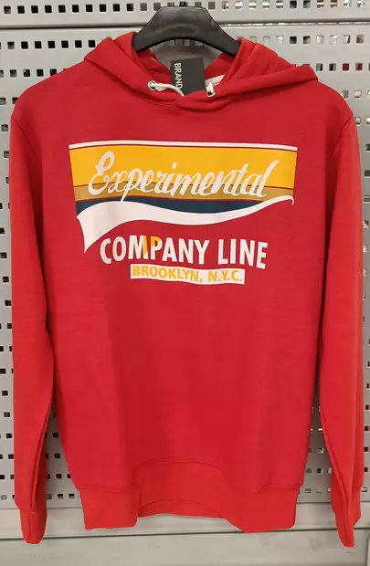 Miesten collegehuppari Bright S red - Miesten collegepaidat ja fleecet - 6419285924828 - 1