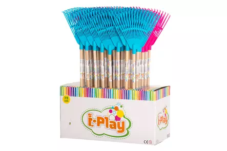 Play Harava puuvarrella 73 cm lasten lajitelma display - Haravat - 6410413169708 - 1