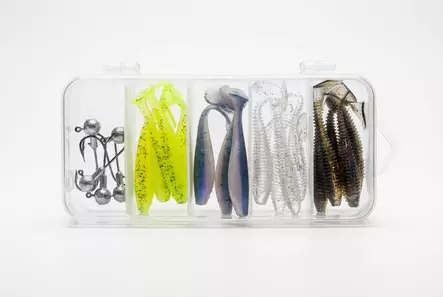 AHVEN JIGISETTI 5CM 25KPL + 5 JIGIPÄÄTÄ - Jigit ja jigipäät - 6438506019358 - 1