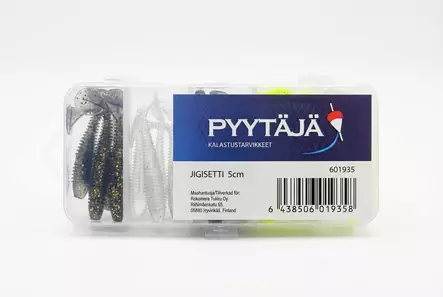 AHVEN JIGISETTI 5CM 25KPL + 5 JIGIPÄÄTÄ - Jigit ja jigipäät - 6438506019358 - 2