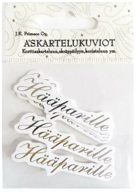 ASKARTELUKUVIO HÄÄPARILLE kulta - Tee-se-itse DIY - 6417715017768 - 1