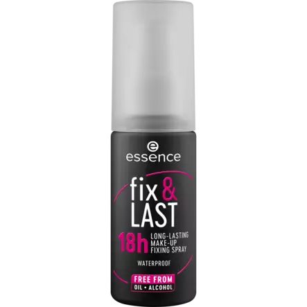 Essence fix & LAST 18h LONG-LASTING MAKE-UP FIXING SPRAY - Meikit - 4059729490438 - 1
