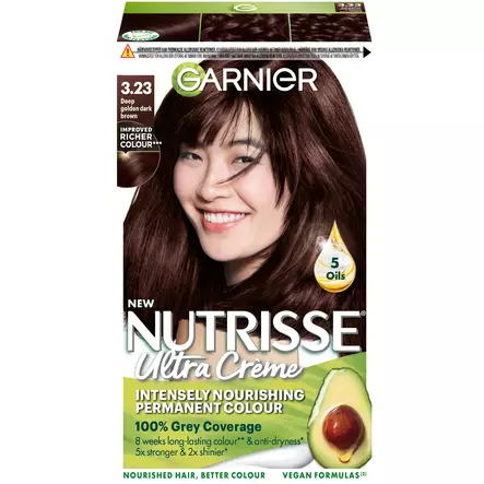 NUTRISSE 3.23 TUMMA HELMIÄISRUSKEA KESTO - Hiusvärit - 3600542130998 - 1