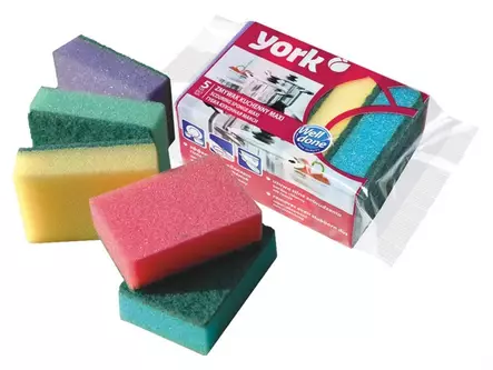 YORK HANKAUSSIENI 5 KPL MAXI - Siivousliinat ja -sienet - 5903355143178 - 1