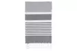 4Living Hamam Pyyhe Stripe harmaa 80x150 cm - Käsi- ja kylpypyyhkeet - 6410413144798 - 1
