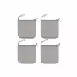 4Living Istuintyyny 4 kpl 39x39 cm harmaa - Istuintyynyt - 6410416202488 - 1
