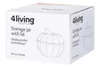 4Living Säilytyskulho Kurpitsa kannellinen ruskea lasia 17,5x17,5x15,5 cm - Koriste-esineet - 6410416479118 - 2