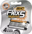 BIC TERÄT FLEX 5 HYBRID VARATERÄT 4 KPL - Karvojen poisto - 3086123534438 - 1