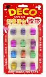 Teippi Deco, 12mm x 1m, 12kpl/pak, vaihteleva lajitelma - Teipit - 6420616797578 - 1