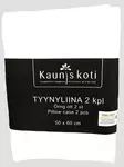 Tyynyliina valkoinen 50 x 60 cm 2kpl - Vuodevaatteet - 6418349074998 - 1