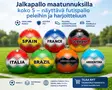 Jalkapallo maatunnuksilla koko 5 Hollanti, Saksa, Ranska, Italia, Brasilia, Espanja tai Argentiina - Jalkapallotuotteet - 6438506019518 - 1