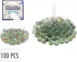 Marmorikuulat 100 kpl/pss - Pöytä- ja lautapelit - 8720573654128 - 1