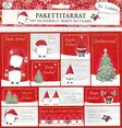 Pakettitarra Hauskat Tontut 3 ark - Joulukorttiaskartelu - 6417715021758 - 1