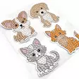 Timanttimaalaustarra Kissat ja koirat 4kpl - Tee-se-itse DIY - 6417715120208 - 2