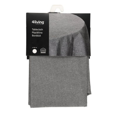 4Living Pöytäliina Palermo 140 cm tummanharmaa - Keittiötekstiilit - 6410416252308 - 1
