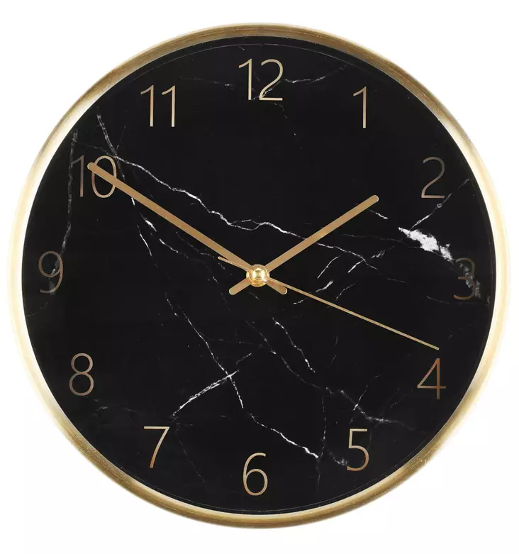 4Living Seinäkello Blackie musta 30 cm - Seinä- ja pöytäkellot - 6410416187358 - 1