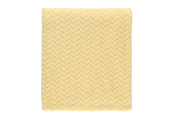4Living Torkkupeitto Mila 125x150 cm keltainen - Torkkupeitot - 6410416251998 - 1