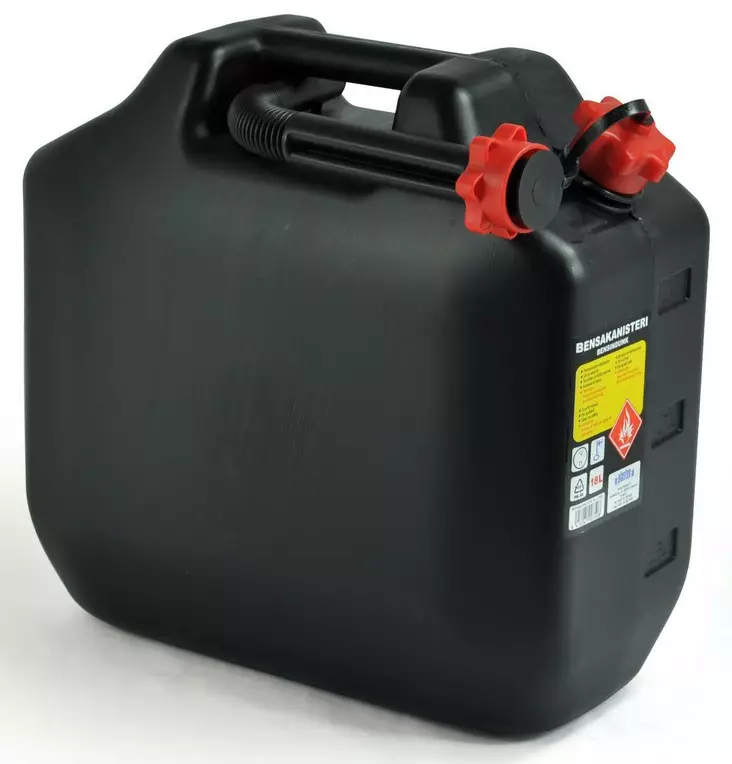 BENSAKANISTERI 18L MUSTA - Polttoainekanisterit ja suppilot - 6416061007508 - 1