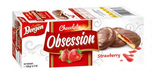 BERGEN OBESSION STRAWBERRY - Makeat keksit - 5902379531138 - 1