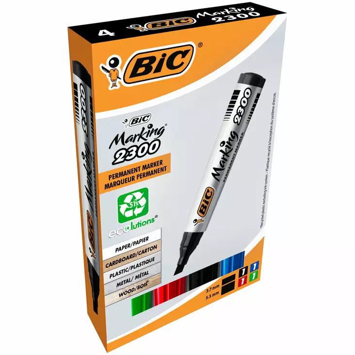 BIC MARKER 2300 4 KPL - Kynät ja tussit - 3086120123048 - 1
