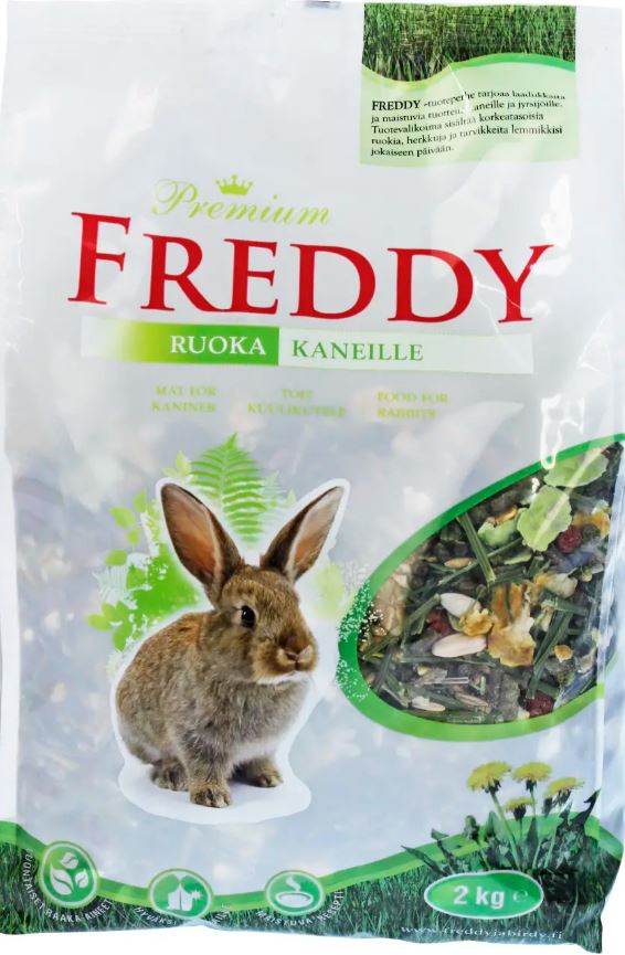 Freddy ruoka kaneille 2 Kg - Pieneläinten ruoat - 6430043020538 - 1